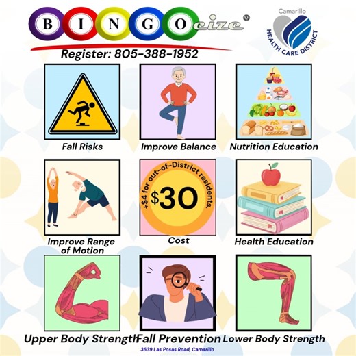 Health Care District | Sign up for Bingocize, a fun and interactive program that combines education with exercise and social engagement. Methods focus on health... | Instagram