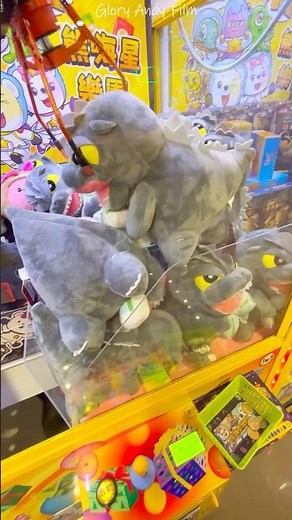 BEST Godzilla Claw Machine Win? 🤯 #arcade #plush #shorts