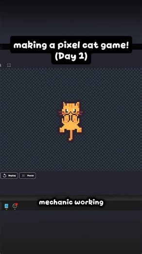 Starting my Pixel Cat Game! 🐱 | Day 1