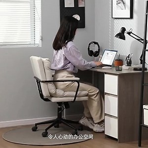 Simple Modern Desk Home Student Bedroom Writing Desk Office Employee Single Computer Desk  with Storage Drawer
