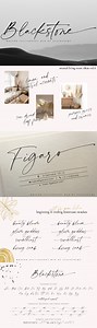 Blackstone// Casual Chic Font SALE!, a Script Font by PeachCreme