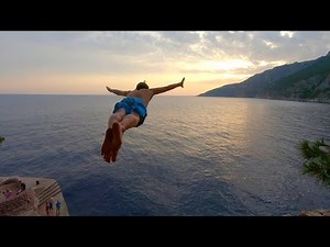 Cliff Jumping Croatia 4K || 55ft