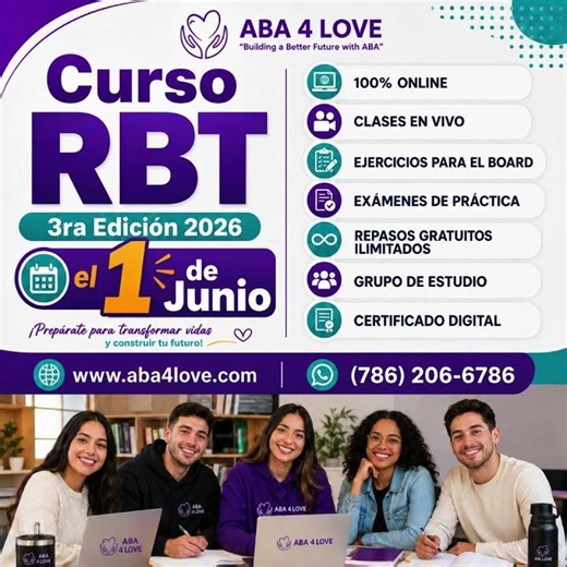 Curso online de 40 horas para futuros RBT.