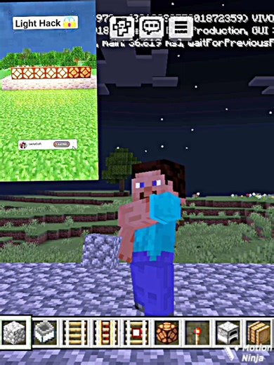 Minecraft Light hack 😱#shorts
