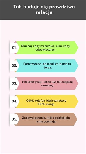 5 zasad dobrego słuchania i bycia obecnym 👂