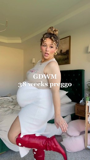 Maternity Dress with Cowboy Boots | Bump Friendly Outfit Ideas