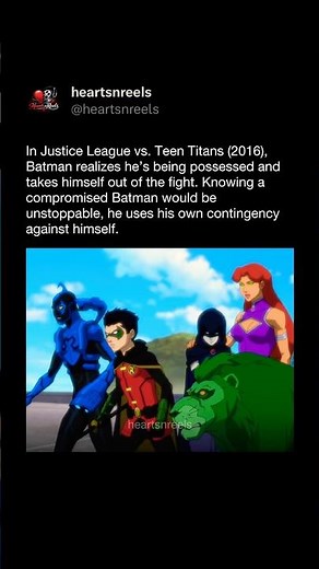 Batman Uses a Contingency on Himself | Justice League vs Teen Titans (2016)