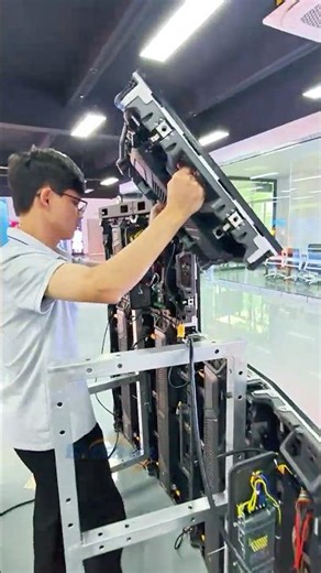 Installation is super easy! #leddisplay #eagerled #ledscreen #ledwall #indoorledscreen