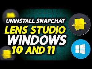 How To Uninstall Snapchat Lens Studio From Windows On Laptop Or PC - How To Easily