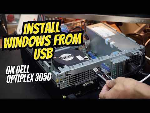 How to Install Windows 10 from USB on Dell Optiplex 3050 | BIOS Setup & Full Guide