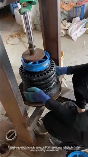Strength and precision combined: How hydraulic presses perfectly install electric vehicle wheels