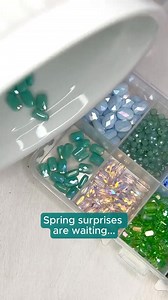 1.1K views · 280 reactions | ✨Our NEW Spring Crystal Tiny Mystery Boxes are filled with a surprise mix of gorgeous crystal & glass beads — and no two boxes are the same.  Shop now and add some mystery to your next project and let the creativity flow!  #MysteryBox #GemstoneBeads #CherryTreeBeads #CraftingSale #SpringCrafting #DIYJewelry #LimitedStock #MakersGonnaMake #JewelryMakingSupplies #SurpriseBox | Cherry Tree Beads | Facebook