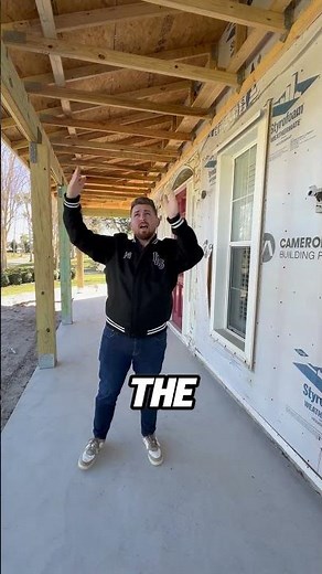When you add a roof for a front porch, you only need half trusses instead of full framing.