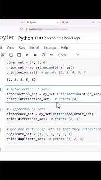 Python Sets Explained (Part 1) | Unique Elements & Basic Set Operations