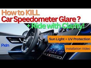 How to Fix Glare on Car Displays | Pxin Anti-Glare Screen Protector Installation