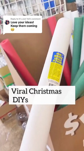 846K views · 21K reactions | Christmas Pool Noodle CandlesTo make...