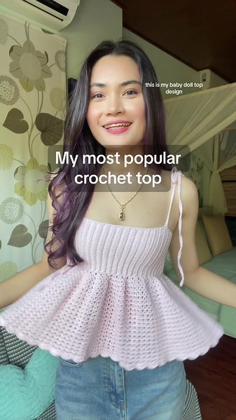 Crochet Babydoll Top: Custom Orders Available