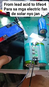 Battery replacement para sa DC fan 6.4 volts from lead acid to lifeo4 #diyprojects #SipagMoBlessingMo #repairing #diy #diyprojectsideas #solardiy #solarenergy #diyideasforhome #contentcreator #testing | Mark Louie Vargas Belmes