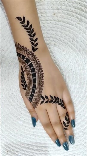 mehndi design back side #henna #mehndi #hennadesign #shortsfeed #shorts #shortsviral #short #yt