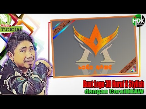 Buat Logo di CorelDraw | BUAT LOGO HURUF A STYLISH DAN KEREN DI COREL | Tutorial CorelDraw | Bag_24