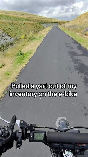 Cart in inventory on e-bike 😂