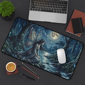Fairy Desk Mat, Moonlight Forest Mouse Pad, Extended Gaming Decor - Etsy Canada