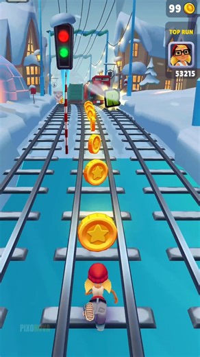 Pixonova on Instagram: "❄️ Tricky Found Something at North Pole? 😲 Subway Surfers endless runner gameplay by Pixonova 🎮 #subwaysurfers #pixonova"