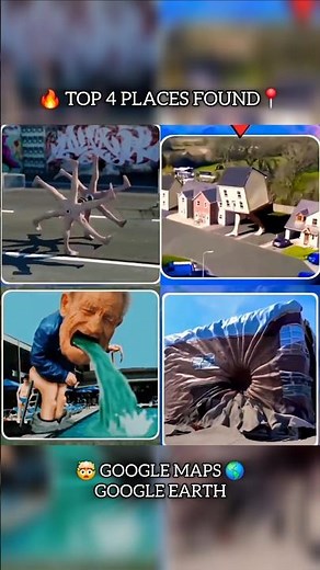 🔥 TOP 4 PLACES FOUND📍GOOGLE EARTH AND GOOGLE MAPS 🌎