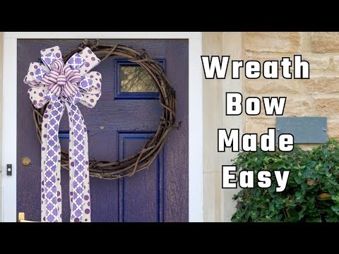 Make a Multi-Ribbon Wreath Bow in Minutes | Bowdabra®