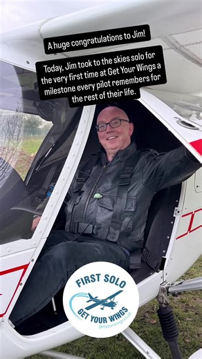 First solo today for Jim in our Ikarus C42 C . Well done Captain. #firstsolo #solo #flying #bmaa #learntofly