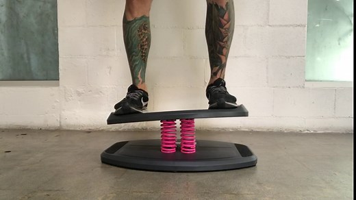 Balance Board Trainer | Core Stability | Wobble Exercise Fitness Training | Physical Therapy Rocker | Standing Desk | Home Gym | StrongBoard