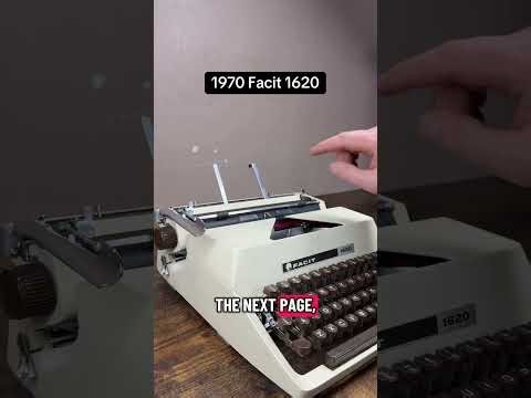 How to use all functions on a 1970 Facit 1620 vintage portable typewriter