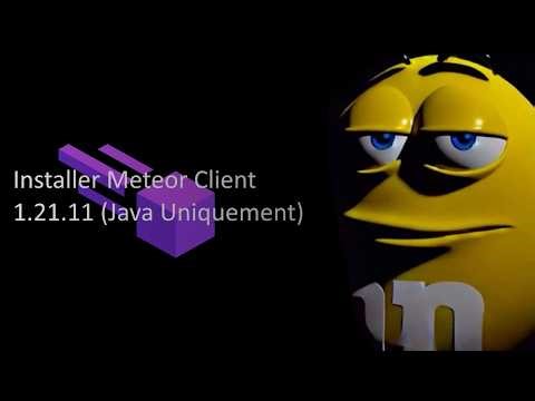 Comment installer meteor client sur minecraft java 1.21.11