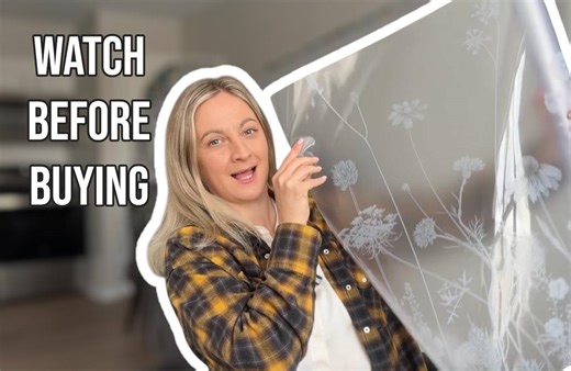 Watch See Through Floral Window Film Decorative Etched Glass Daisy on Amazon Live