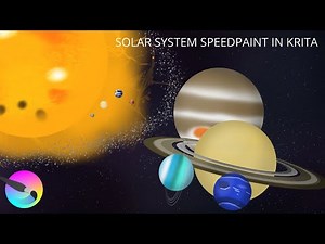 Solar System Speedpaint in Krita!