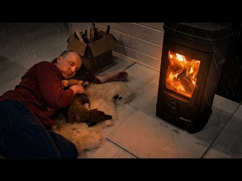 Overnight In a Hot Cabin With Dachshund Dog - Slow Living In a Village Near a Forest