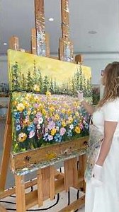 Painting “Standing strong together” 36x48” with Giselle Denis Fine Artist