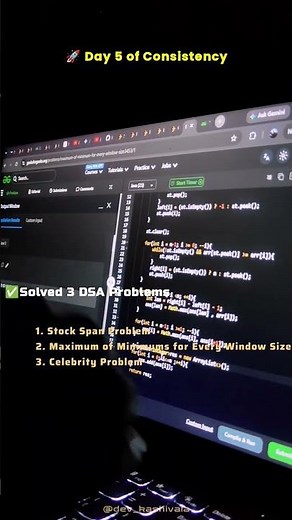 Day 5 | Largest Rectangle, Sliding Window & Rotten Oranges | Java DSA #coding #programming