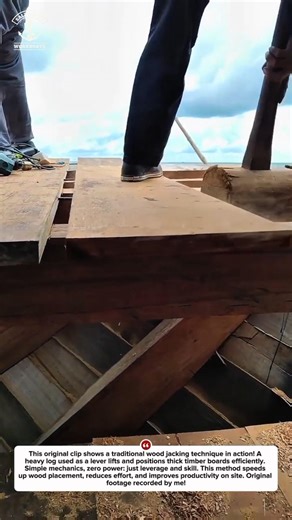 Old School Timber Jacking Method | Boost Woodwork Productivity