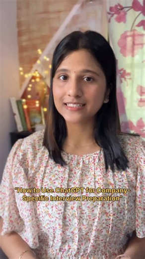 Josna Maria Babu | Interview Prep 📽️| Communication | Career🤎 | Do comment if it was helpful!🤍🌻 Struggling with interview prep? Discover how to use ChatGPT to prepare for company-specific interviews... | Instagram