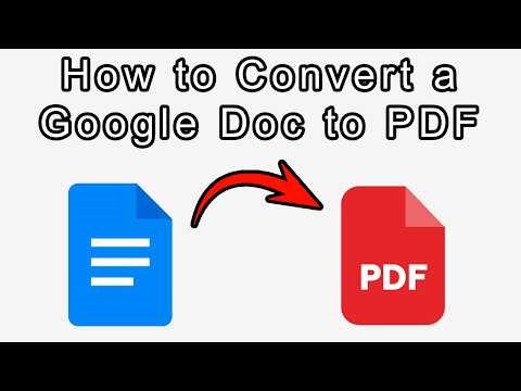 How to Save a Google Doc as a PDF