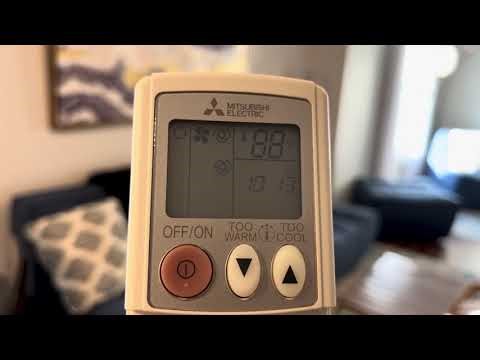 Fawnhurst Rentals A/C Remote Control Instructions, Mini Split Remote Use, How to adjust the temp