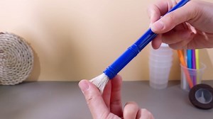 10 Pcs Paint Cups with Lids Leakproof No Spill Paint Cups and 10 Pieces Matching Colored Painting Round Brush Set Outdoor Art Supplies