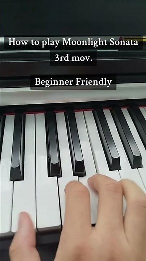 How to play Moonlight Sonata 3rd Mov | Beginner friendly | #piano #moonlightsonata