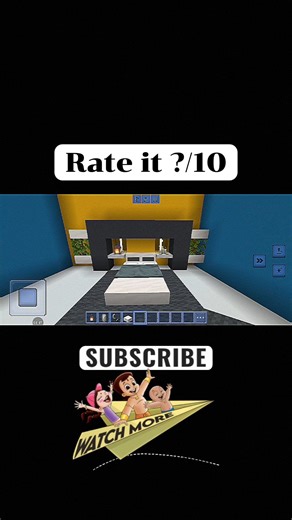 How to Make Modern Bed in Minecraft 🛏️ | Easy Bedroom Design | #Shorts