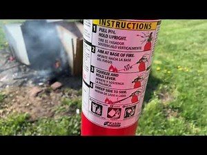 Kidde ABC disposable fire extinguisher test