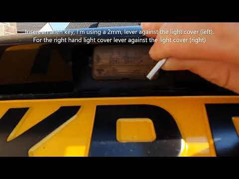 How To Replace Rear Number Plate Lights - Peugeot 206