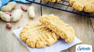 Quick, easy and delicious - Peanut Butter Cookies made with SPLENDA® Granulated are the perfect bake for your weekend treat! Find the recipe here: bit.ly/2n0yJPB | Splenda Europe