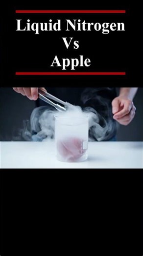 Freezing a Fresh Apple in Liquid Nitrogen | Ultra-Realistic Experimental ASMR