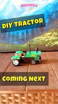 DIY Tractor Craft with Cardboard| Mini toy making at home #craftideas #artshorts